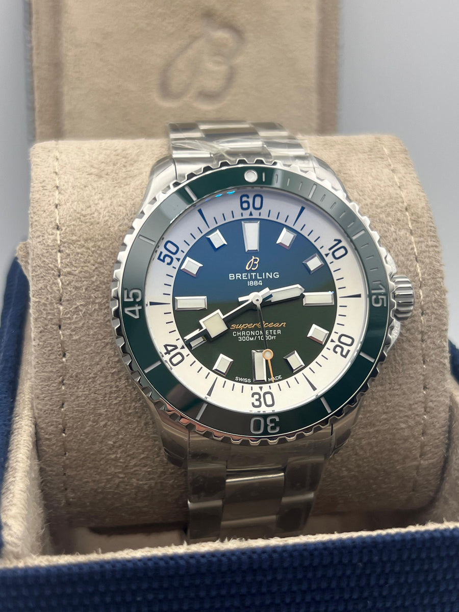 New/Unworn Breitling Superocean 44mm A17376A31L1A1 Complete Set Dated 2025
