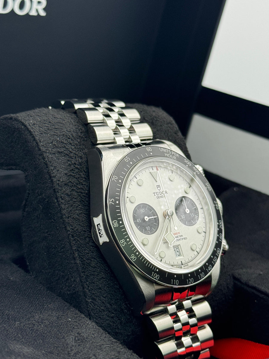 New/Unworn Tudor Blackbay Chronograph White Jubilee 79360N Dated 11/2025