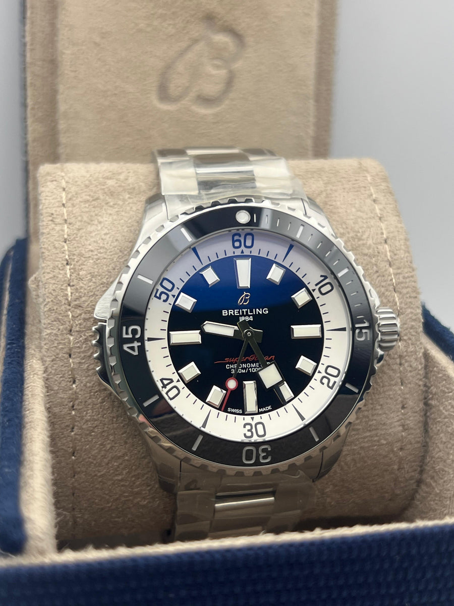 New/Unworn Breitling Superocean 46mm A17378211B1A1 Complete Set Dated 2025