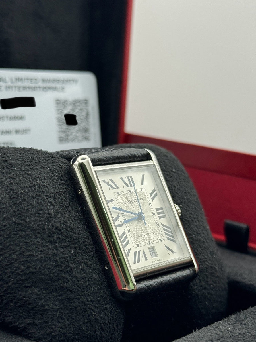 New/Unworn Cartier Tank XL WSTA0040 Complete Set Dated 06/2025