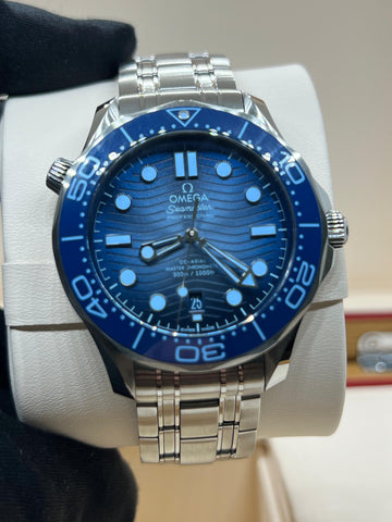 New/Sized Omega Seamaster Professional Summer 210.30.42.20.03.003 Box & Papers Dated 2023