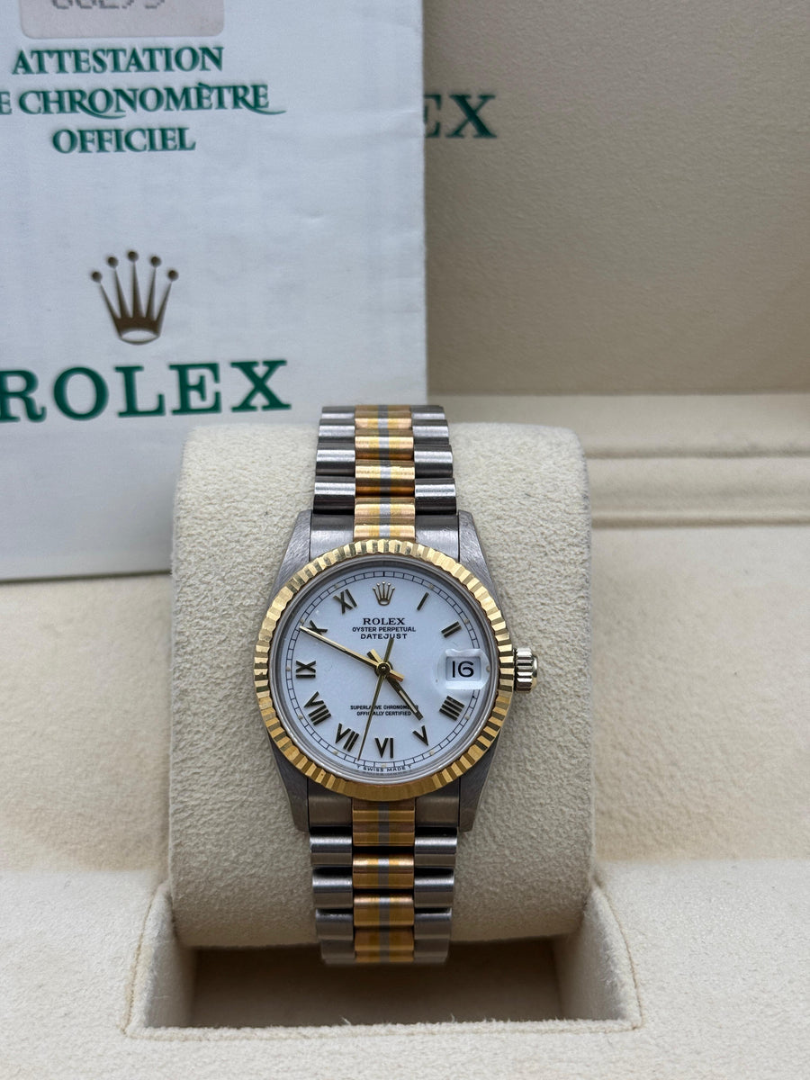 Rolex Lady’s Datejust 31mm Tridor 68279 With Papers Dated 1995