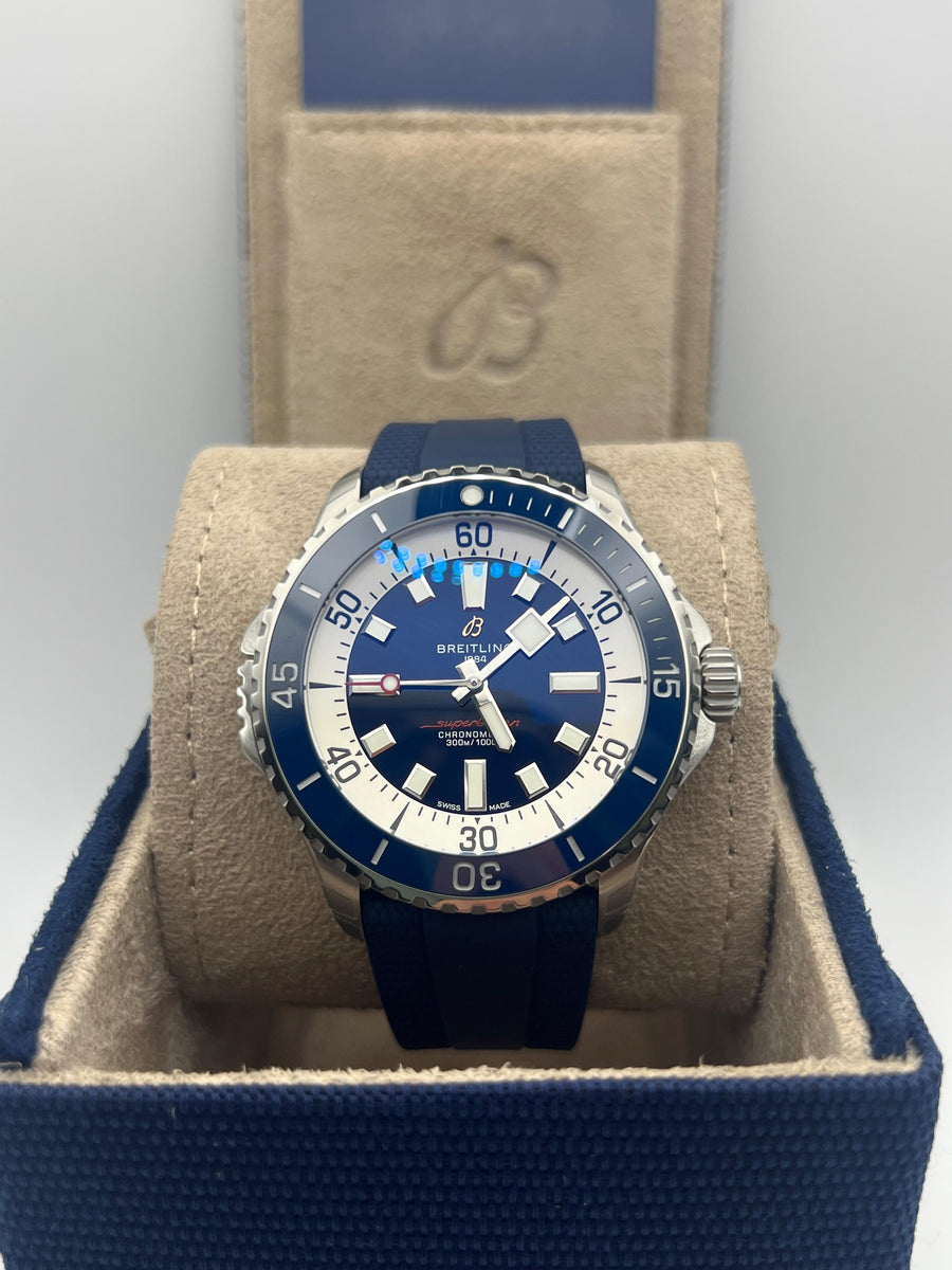 New/Unworn Breitling Superocean 46mm A17378E71C1S1 Complete Set Dated 2024
