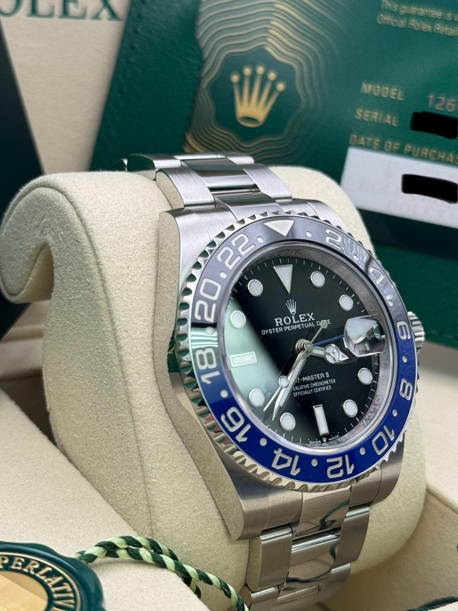 New/Unworn Rolex GMT Master II 126710BLNR Complete Set Dated 10/2025