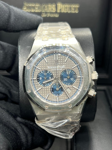 New/Unworn Audemars Piguet Royal Oak Chronograph 26331IP.OO.1220IP.01 (Full Factory Stickers) Complete Set Dated 2018