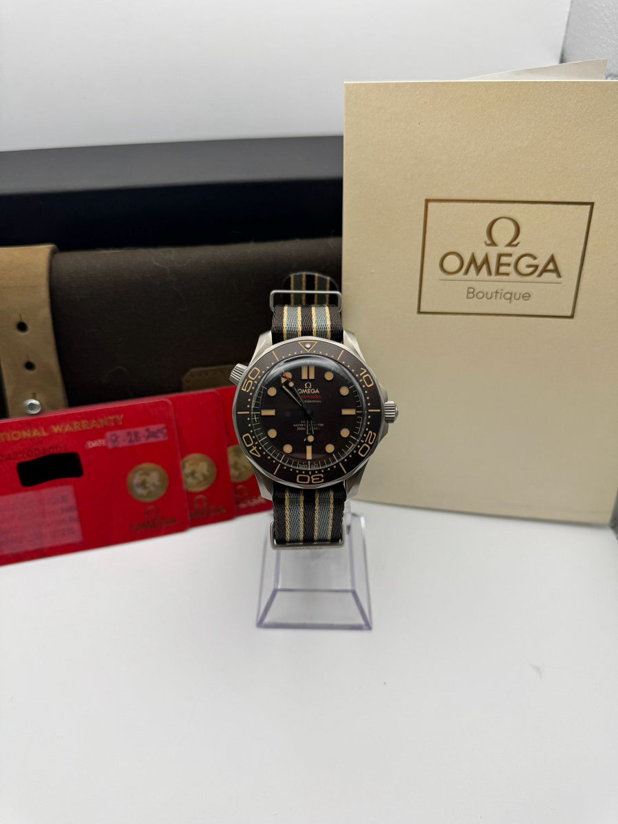 Omega Seamaster Professional No Time To Die 210.92.42.20.01.001 Complete Set Dated 2025