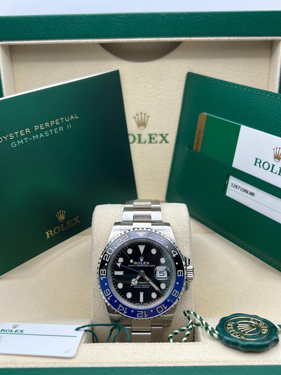 Rolex GMT Master II 126710BLNR Complete Set Dated 2020