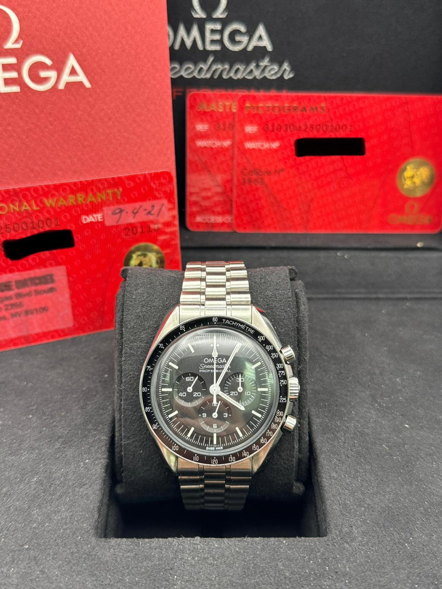 Omega Speedmaster Professional 310.30.42.50.01.001 Complete Set Dated 2021