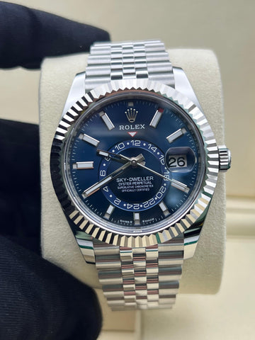 New/Unworn Rolex Skydweller Blue Dial 336934 Complete Set Dated 2025