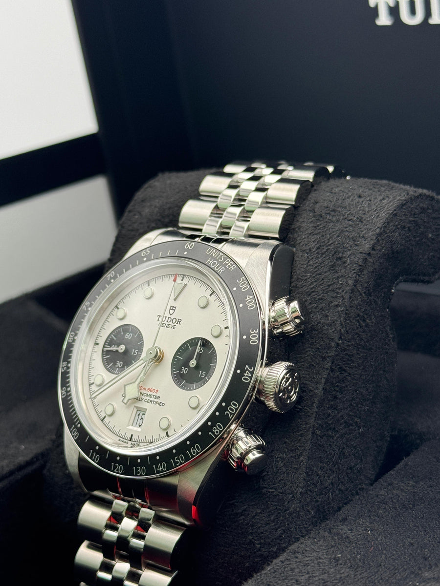 New/Unworn Tudor Blackbay Chronograph White Jubilee 79360N Dated 11/2025