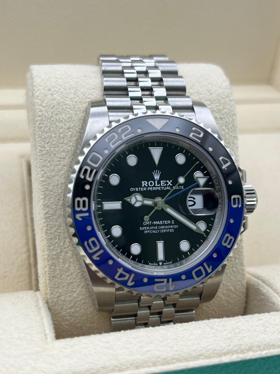 Rolex GMT Master II “Batgirl” 126710BLNR Complete Set Dated 2022