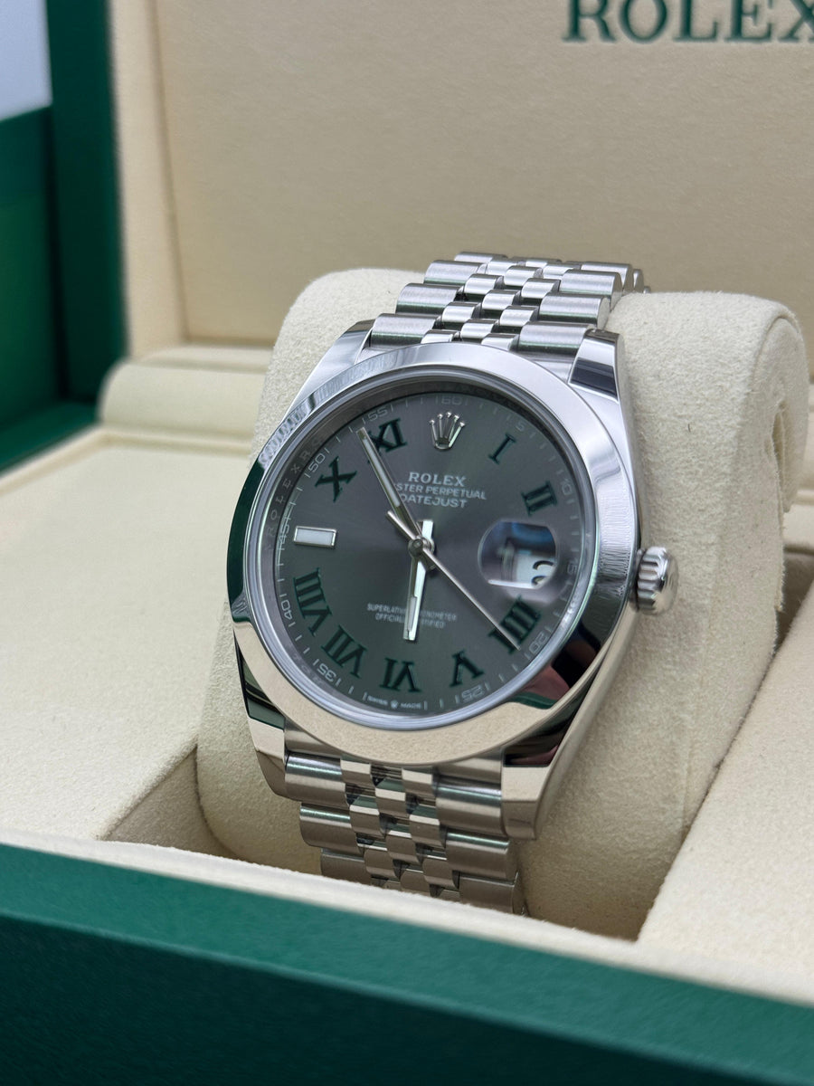 New/Unworn Rolex Datejust Wimbledon 126300 With Papers Only Dated 09/2025