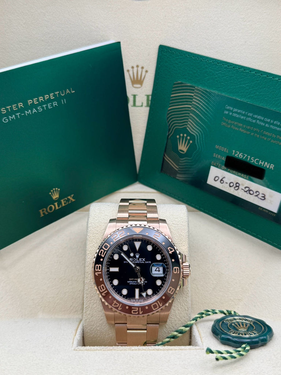 Rolex GMT Master II 126715CHNR Complete Set Dated 2023