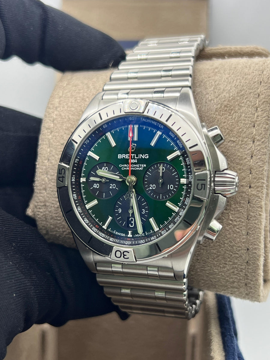 Breitling Chronomat Chronograph AB01343A1L1A1 Complete Set Dated 2022