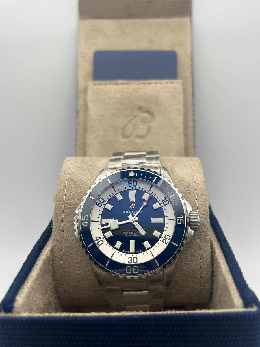 New/Unworn Breitling Superocean 46mm A17378E71C1A1 Complete Set Dated 2025