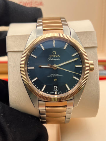 Omega Globemaster Two Tone 130.20.39.21.03.001 Complete Set Dated 2022