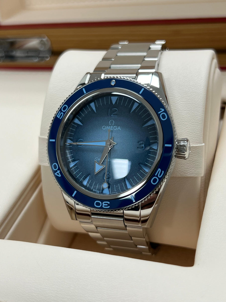 New/Unworn Omega Seamaster 300 Summer Blue 234.30.41.21.03.002 Complete Set Dated 2024