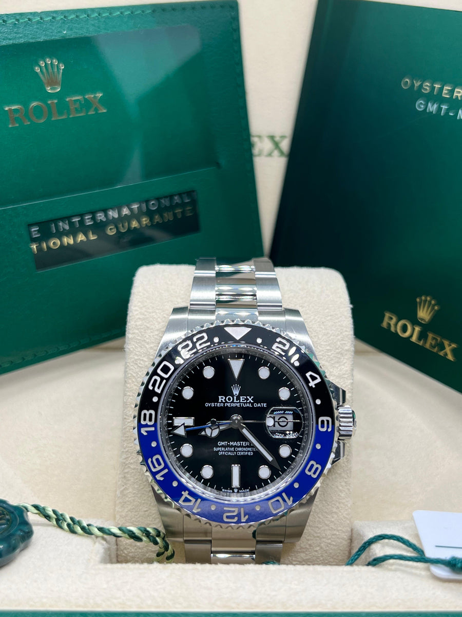 Rolex GMT Master II “Batman” 126710BLNR Complete Set Dated 2022