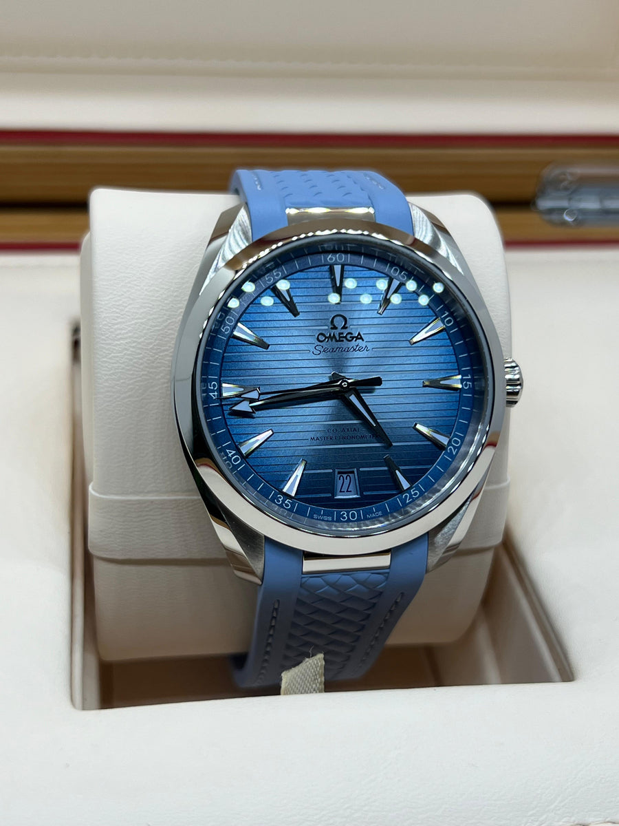 New/Unworn Omega Seamaster Aquaterra Summer 220.12.41.21.03.008 Complete Set Dated 06/2024