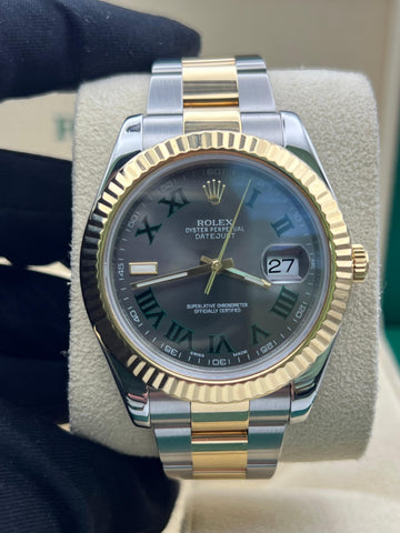 Rolex Datejust 116333 Wimbledon With Box & Papers **Swapped Dial For OEM Wimbledon**