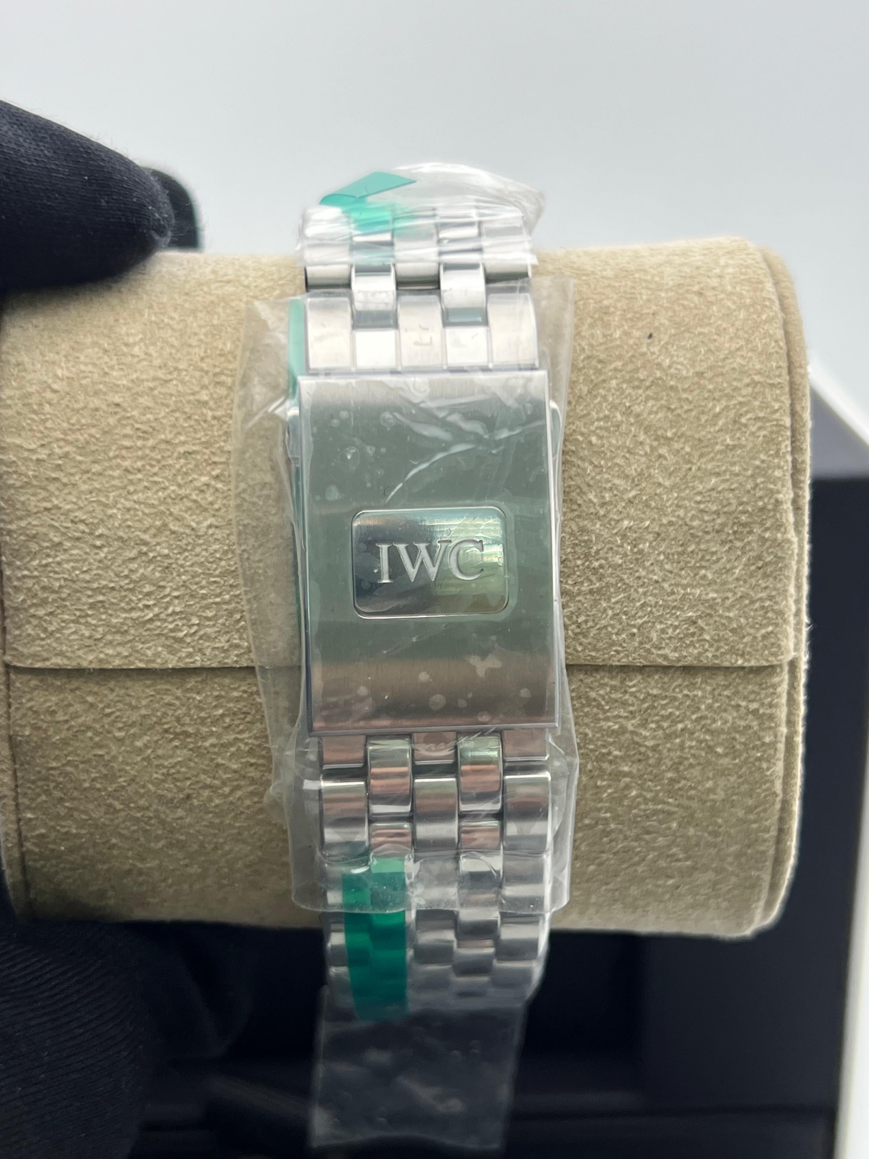 IWC Pt900 約8g 手巻き 文字盤:シルバー【動作状況:良好】レディース New/Unworn IWC Pilot Chronograph IW388113 Complete Set Dated 08