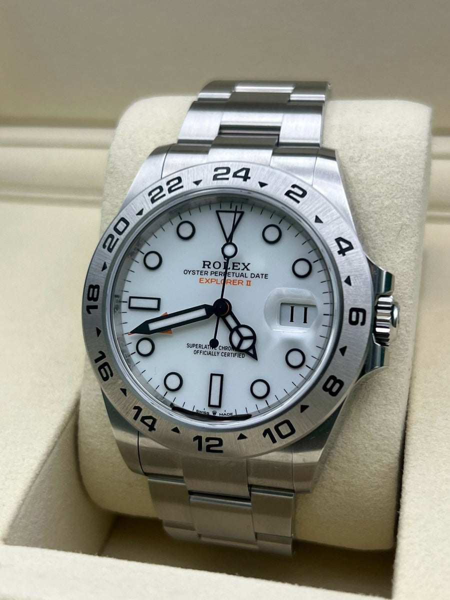 New/Unworn Rolex Explorer II 226570 “Polar” Complete Set Dated 09/2025