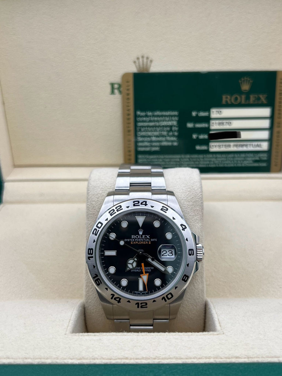 Rolex Explorer II 216570 with Papers Only Dated 2013