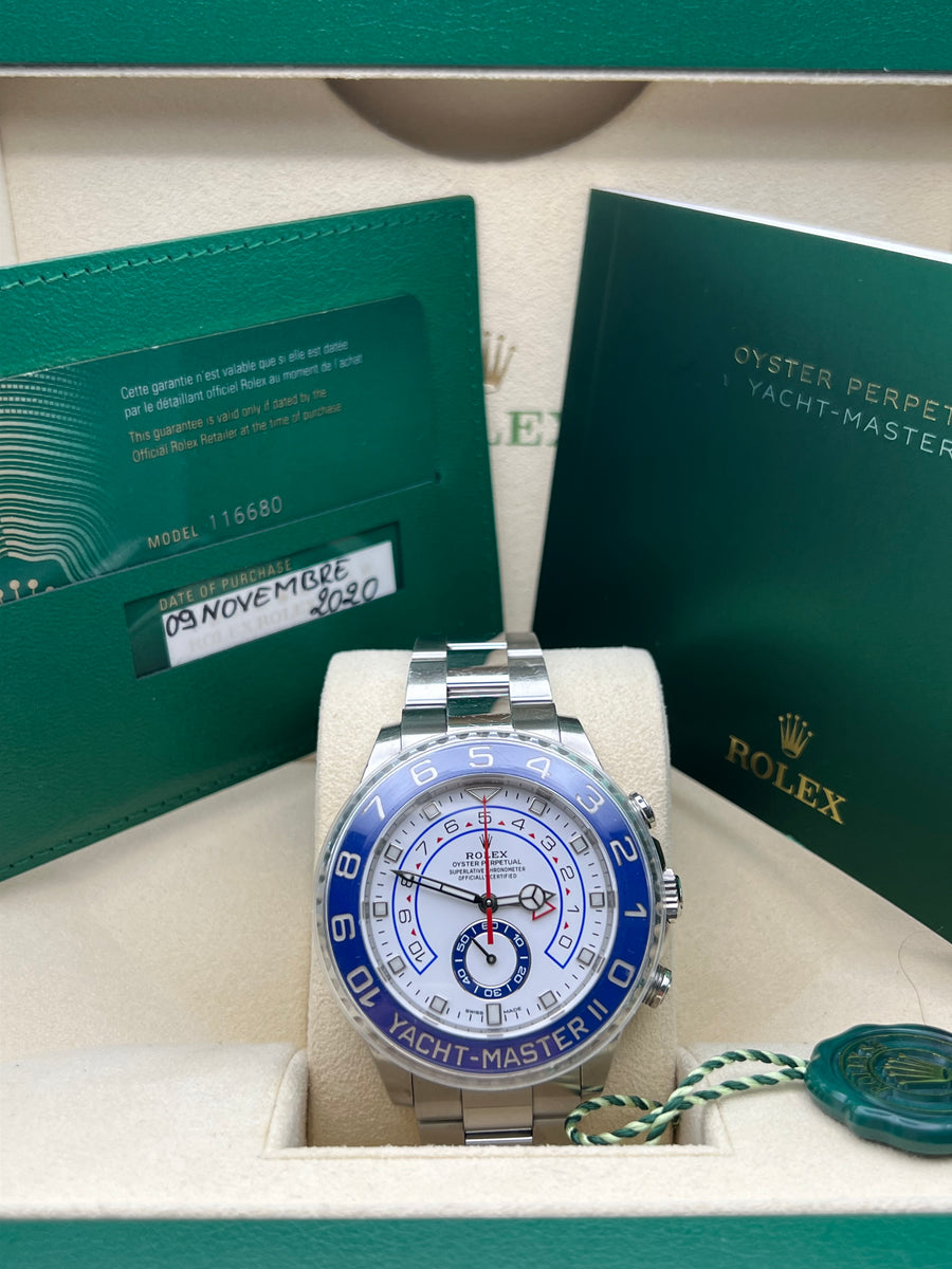 Rolex Yachtmaster II 116680 With Box & Papers Dated 2020