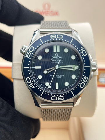 Omega Seamaster Professional James Bond 007 60th Anniversary 210.30.42.20.03.002 Complete Set Dated 2024