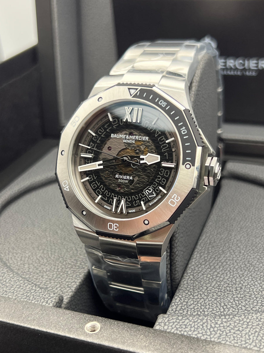 New/Unworn Baume & Mercier Riviera M0A10717 Complete Set