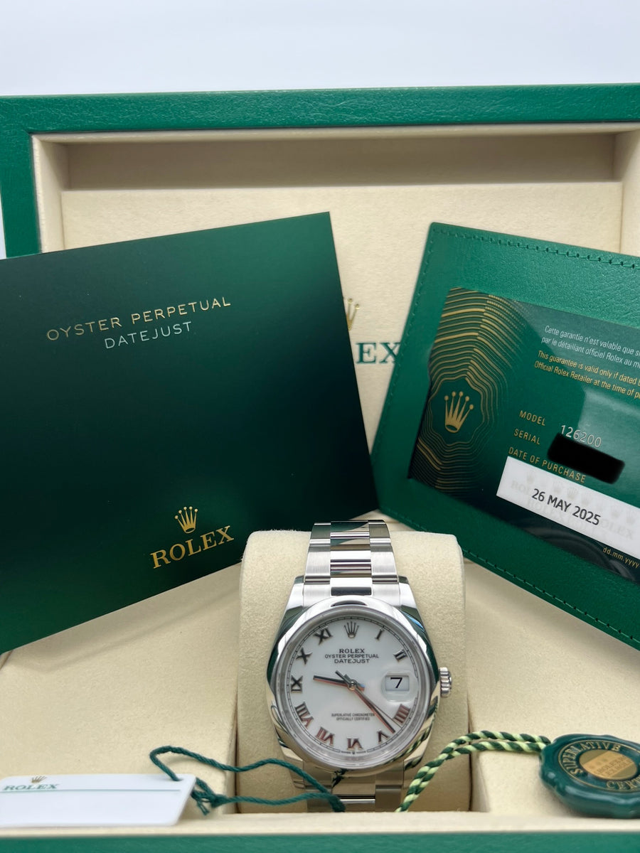 New/Unworn Rolex Datejust 126200 Complete Set Dated 05/2025