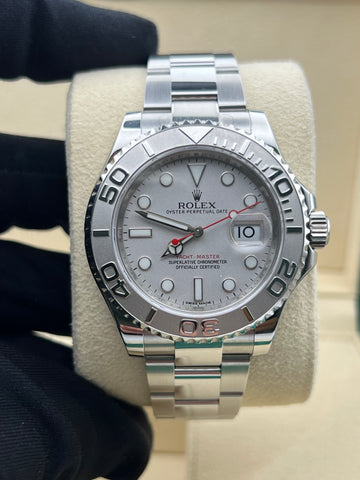 Rolex Yachtmaster Platinum Dial & Bezel 116622 Complete Set Dated 2017