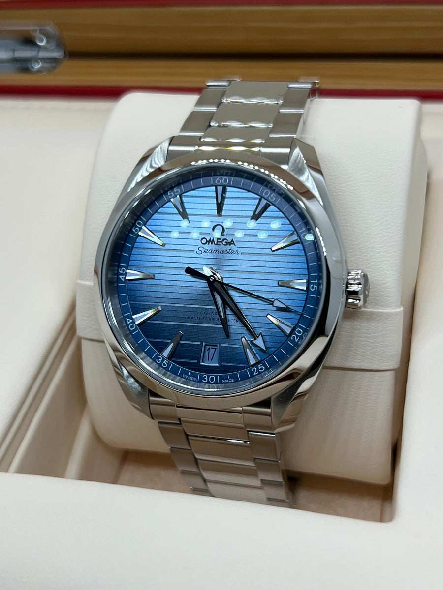 New/Unworn Omega Seamaster Aquaterra Summer 220.10.41.21.03.005 Complete Set Dated 2024