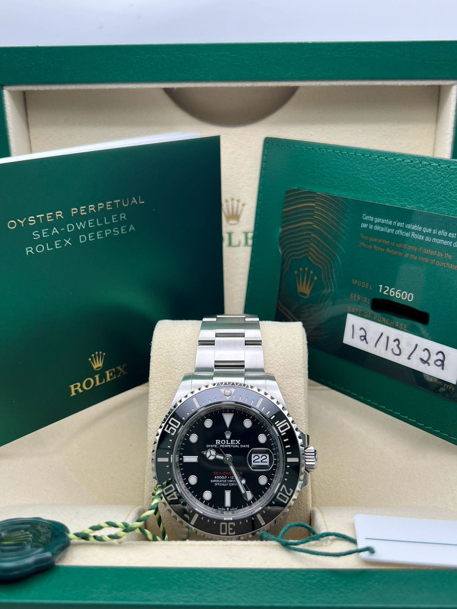 Rolex SeaDweller Anniversary 126600 Complete Set Dated 2022