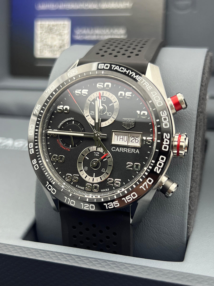 New/Unworn TAG Heuer Carrera Chronograph Caliber 16 CBN2A1AA.FT6228 Complete Set