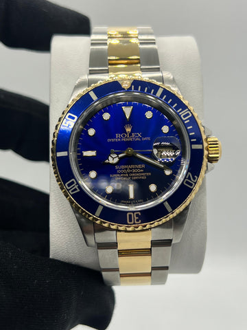 Rolex Submariner two tone 16613 With Box & Papers