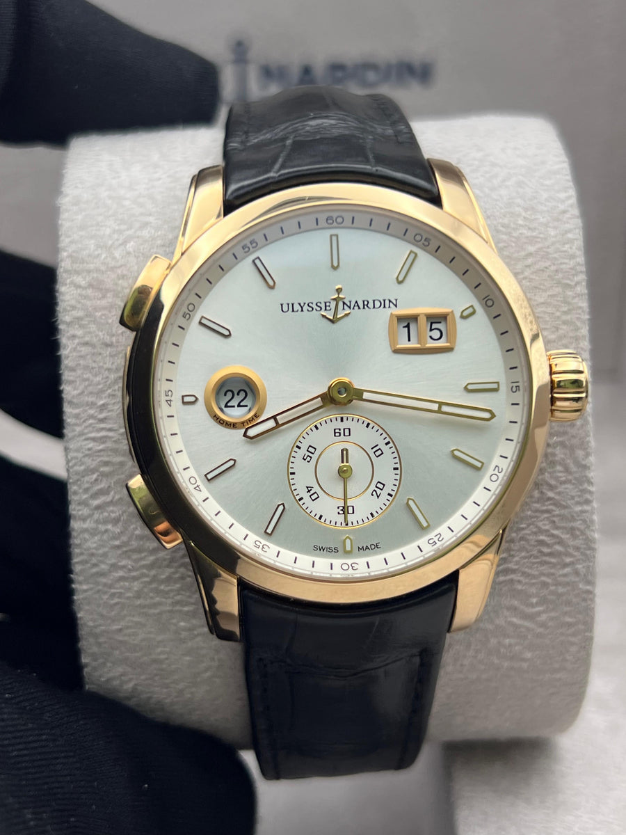 Ulysse Nardin Dual Time 18k RG 3346-126/91 With Box Only
