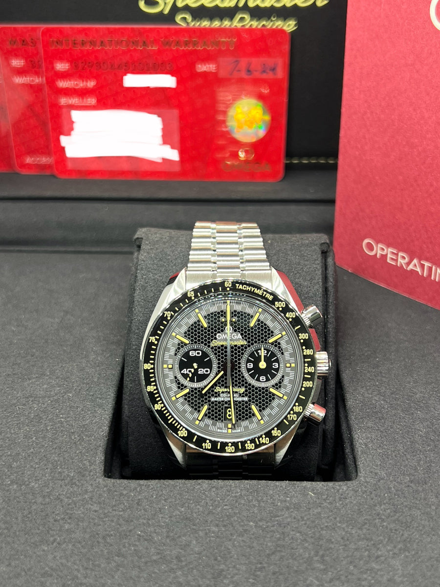 Omega Speedmaster Super Racing  329.30.44.51.01.003 Complete Set Dated 07/2024