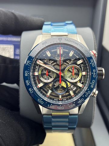 New/Unworn Tag Heuer Carrera Chronograph CBG2A11.BA0654 Complete Set