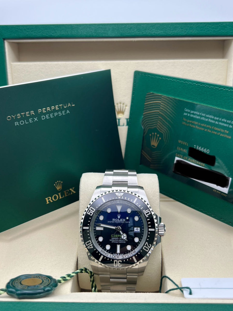 New/Unworn Rolex Deepsea James Cameron 136660 Complete Set Dated 08/2025