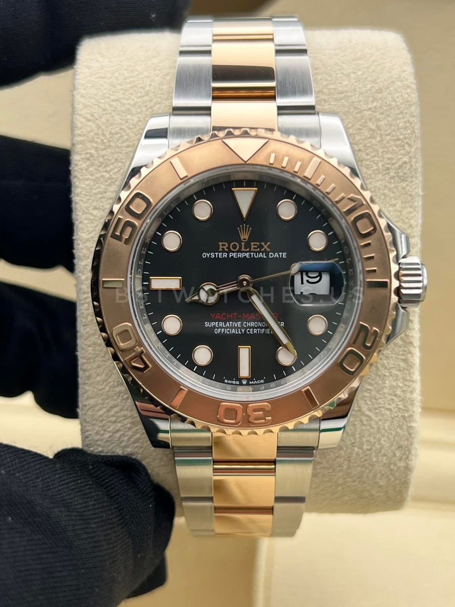 Rolex Yachtmaster 40mm Two Tone Rose 126621 With Papers Only Dated 2021