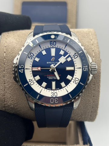 New/Unworn Breitling Superocean 46mm A17378E71C1S1 Complete Set Dated 2024