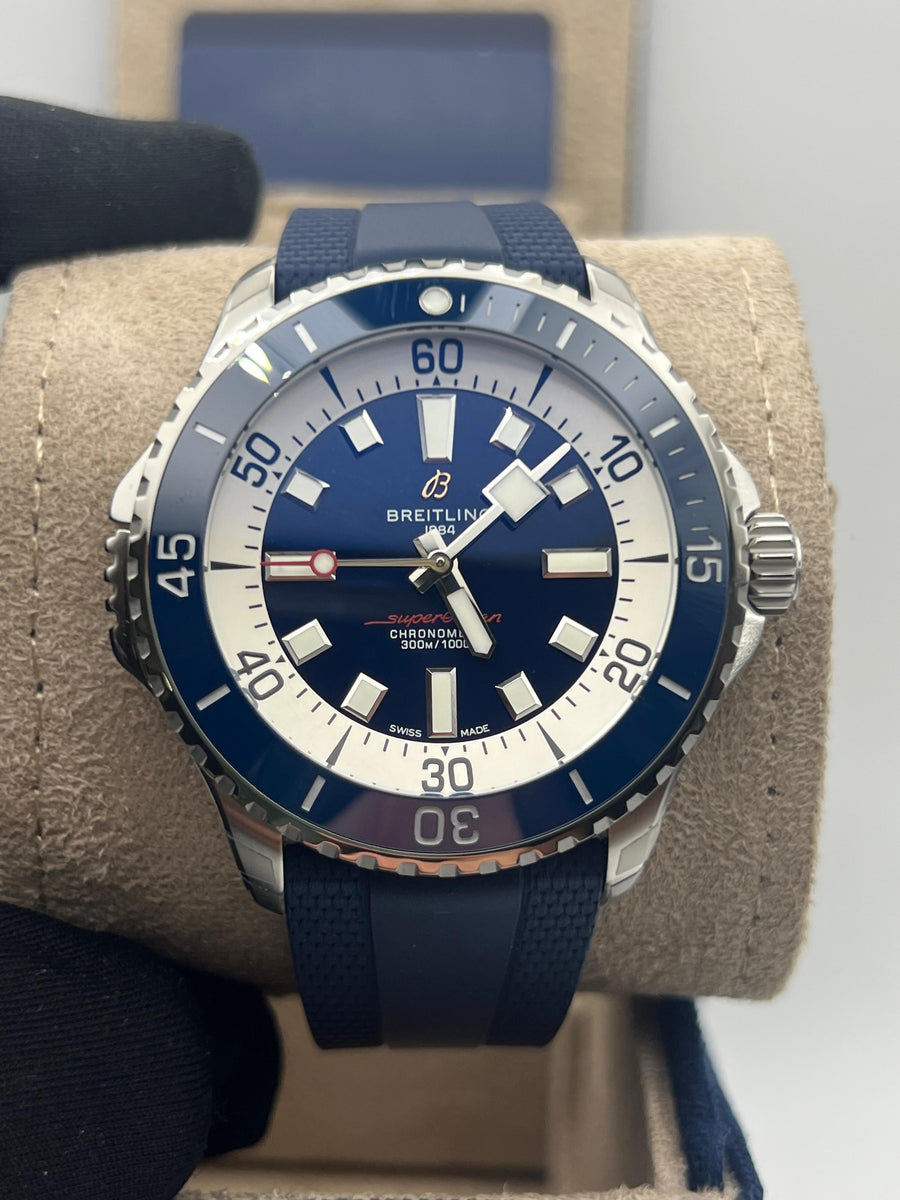 New/Unworn Breitling Superocean 46mm A17378E71C1S1 Complete Set Dated 2024
