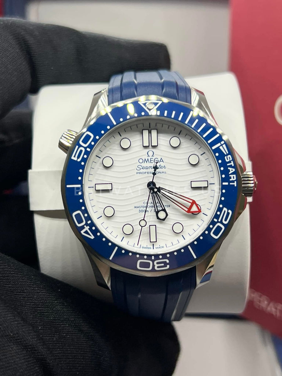 New/Unworn Omega Seamaster Professional 210.32.42.20.04.002 Americas Cup Complete Set Dated 12/2024