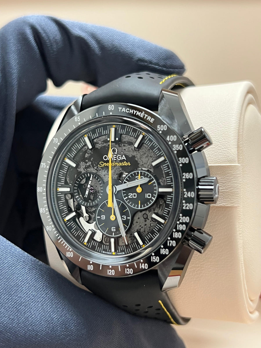 New/Unworn Omega Speedmaster Dark Side Of The Moon Apollo 8 310.92.44.50.01.001 Complete Set Dated 2025