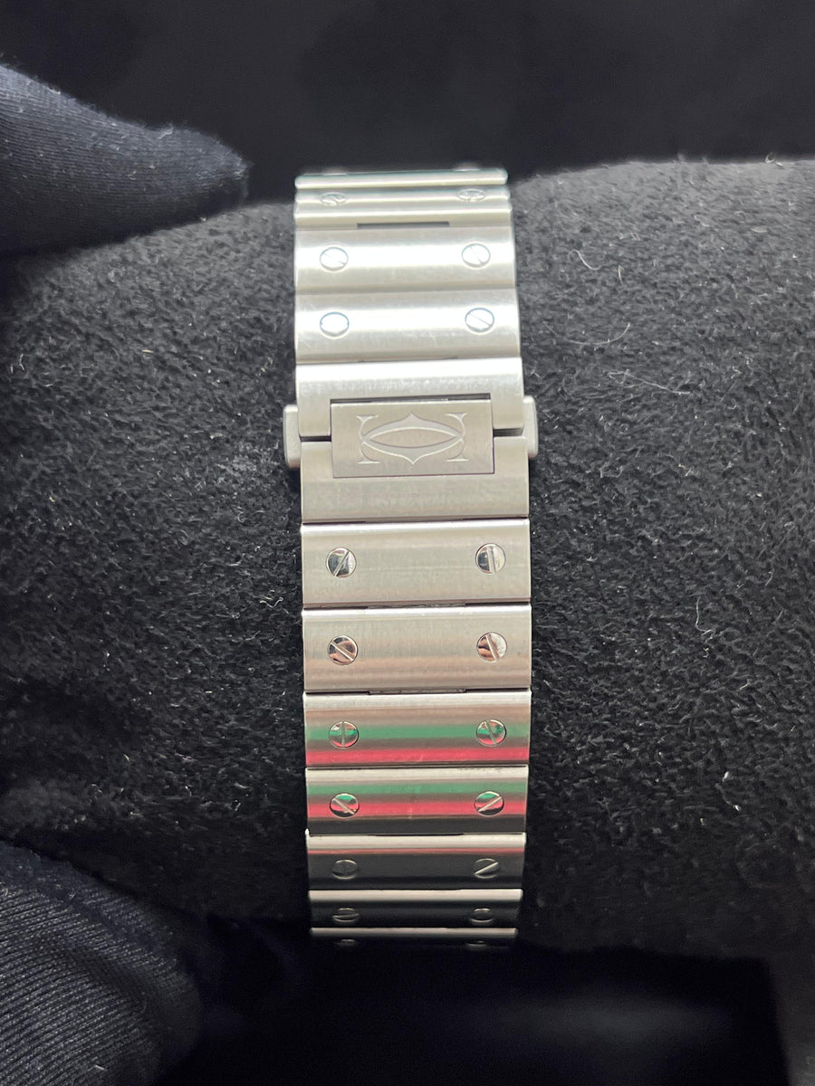 Cartier Santos Large WSSA0030 Complete Set + TWO Additional OEM Straps