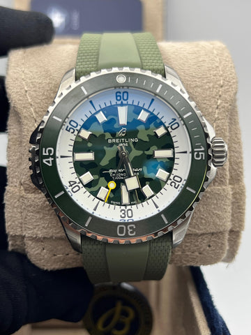 New/Unworn Breitling Superocean 46mm E10379D31L1S1 Complete Set Dated 2025