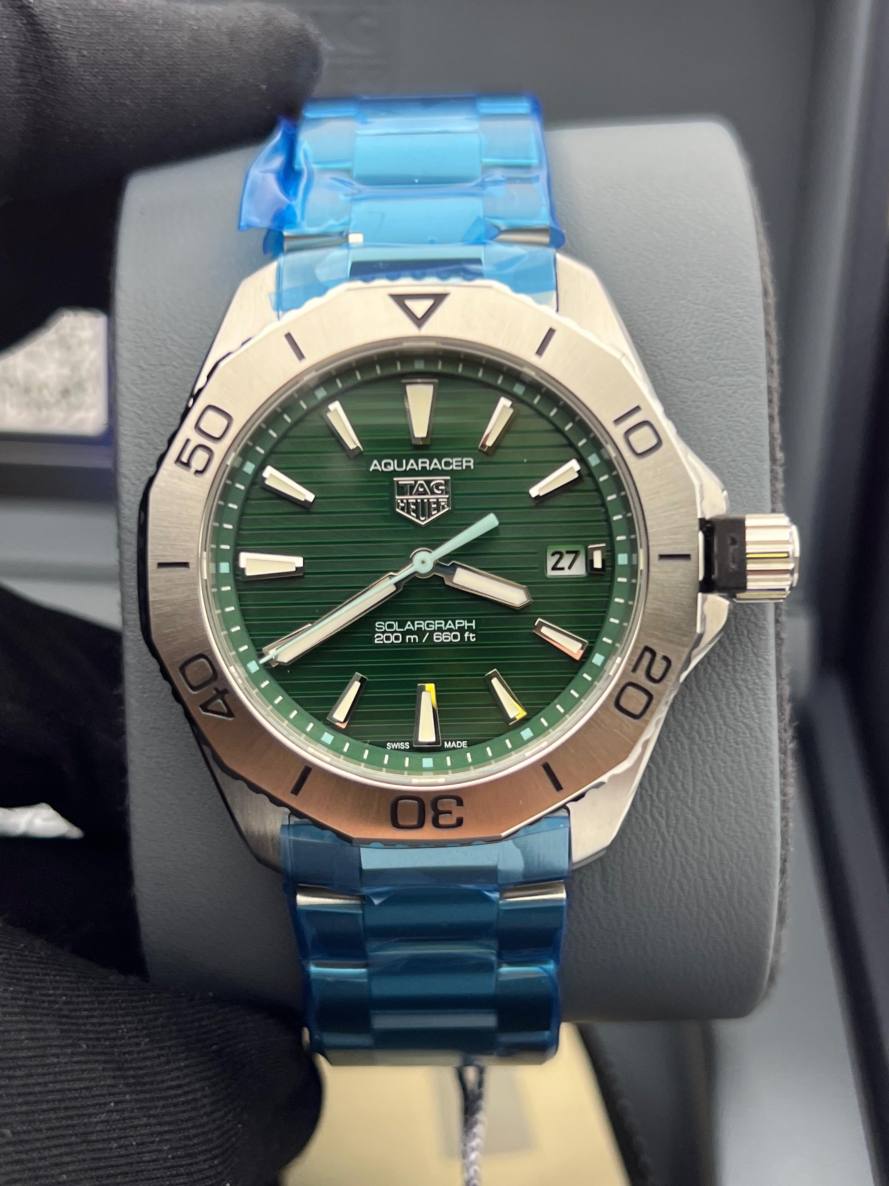 New/Unworn Tag Heuer Aquaracer Solargraph WBP1115.BA0000 Complete