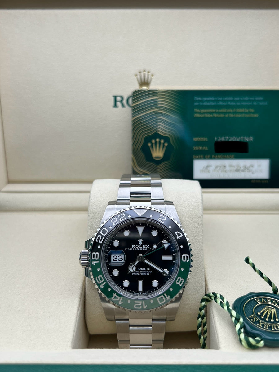 New/Unworn Rolex GMT Master II “Sprite” 126720VTNR with Papers Only Dated 03/2025