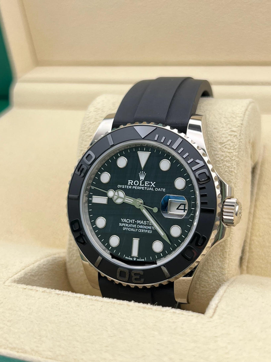 New/Unworn Rolex Yachtmaster Falcon Eye Complete Set dated 04/2025